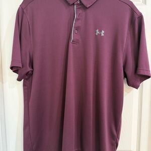 Under Armour Men's Burgundy Polo Shirt